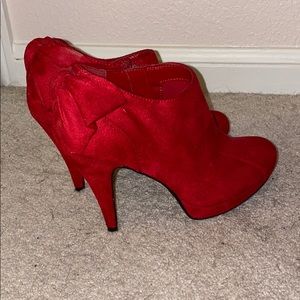 Red Bootie Heels